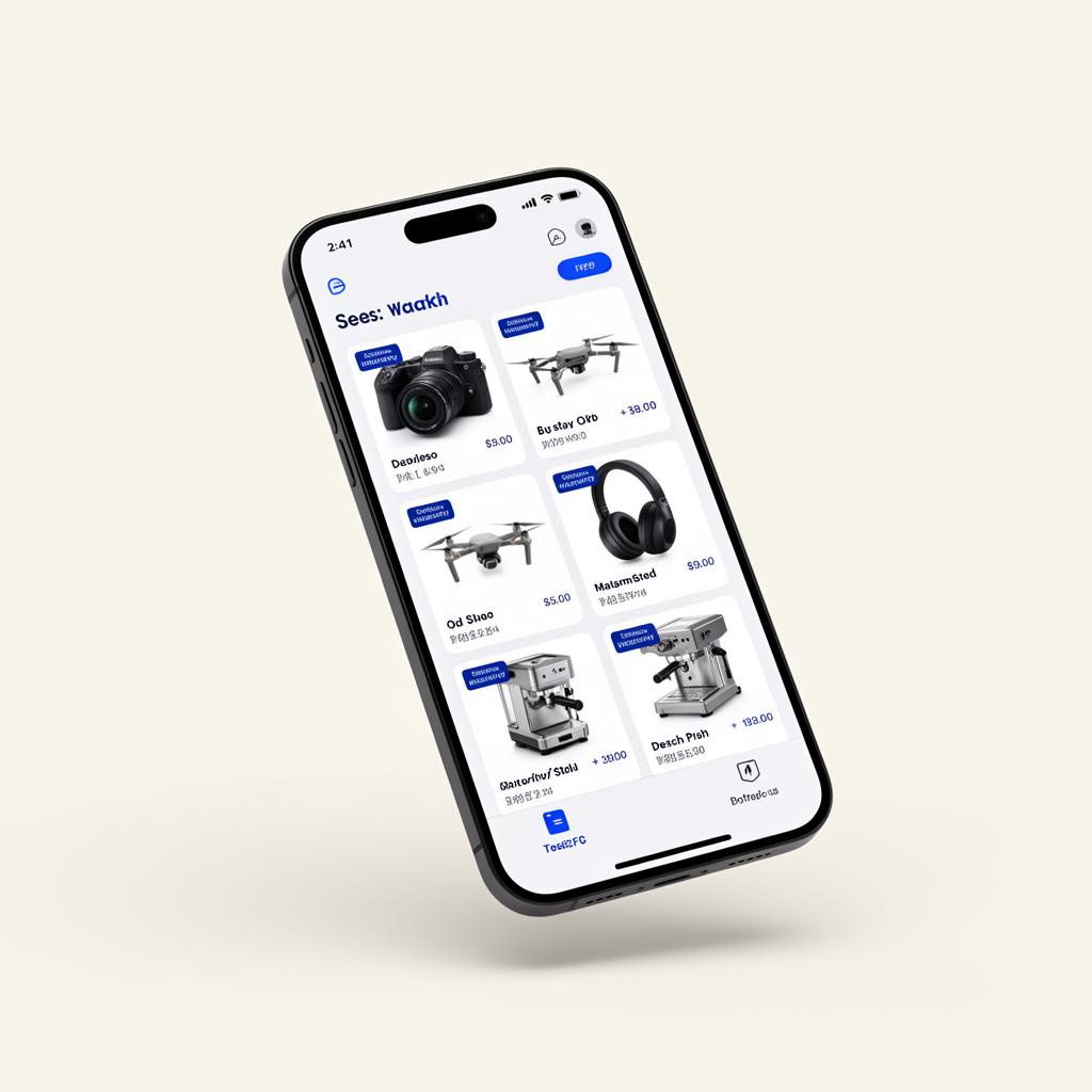 Product Wallet app showing a grid of registered household products with warranty status